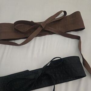 Brown and Black Wrap /Obie belts